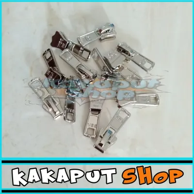 12 pcs Kepala Resleting/kepala resleting jaket YEE 5 Vislon (Gigi Kasar)