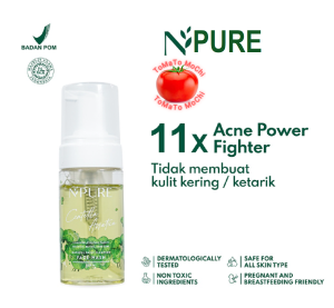 NPURE Cica Face Wash (100ml) NPURE Centella Asiatica Series Facial Cleanser Sabun Muka Cair Merawat Kulit Berjerawat