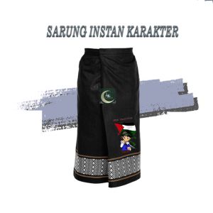 Sarung Instan Anak  Sarung Anak Instan Karakter Lucu Usia 1-12 Tahun Motif Palestina