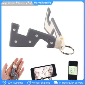Folding Keychain Phone Holder Ultra Thin Mobile Phone Stand Stable Ultra Phone Bracket Keyring