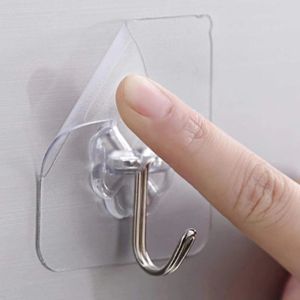 K.Transparent color hook Powerful traceless hook Multifunctional hook for kitchen Bathroom Storage hook DIY hook 1pcs