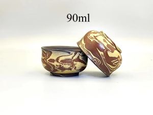 Homelike Chinese Jianshui Purple Clay Handmade Carving Cup Tea Ceremony Ceramic Tea TeaCups Kung Fu Tea Set Drinkware2026