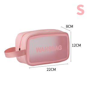 Waterproof Cosmetic Bag Large Capacity Clear PVC Travel Wash Bag Waterproof Makeup Bag Cosmetic Toiletry Pouch Organizer Bag