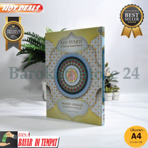 Alquran 30 Juz Lengkap Tajwid Asy Syarif Ukuran A4 Besar HC Utsmani Non Terjemah Ayat Pojok 20 Baris
