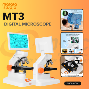 Matatalab MT3 Digital Microscope Biological Camera Sensor 7 LCD HD Screen Kids Adults STEM Toys