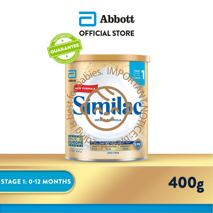 Similac 5MO Stage 1 Infant Milk Formula 400g (0-12 months)