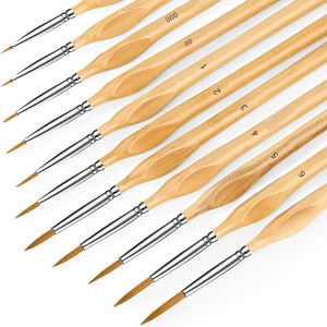 LORDWEY 11pcs Micro Detail Paintbrush Is Equipped with A Triangular Handle A Micro Art Brush and A Small Fine Tip Paintbrush