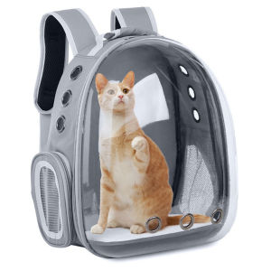 Pet Cat Carrying Bag Breathable Portable Pet Outdoor Travel Backpack Transparent Bag Carrier Pet Transport Space Capsule Bag2026
