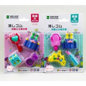 Penghapus Pensil Set karakter Cute Hoby / eraser model lucu isi banyak