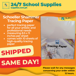 Tracing Paper (Schoellershammer) 70/75 GSM 8.5 x 11 10 Sheets tracing paper sheets