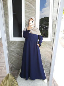 Gamis Irma Basic Wolfis Polos | Daily Dress Wamita Basic Mewah Polos Elegant Wolfis Premium