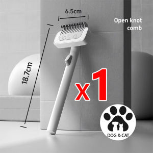 หวีกำจัดขน หวีสุนัข หวีแปรงขนสัตว์เลี้ยง ที่แปรงขนสุนัข แมว มีปุ่มกดเพื่อดันขนออก ทำความสะอาดง่าย แปรงขนแมว หวีหมัด หวีสัตว์เลี้ยง หวีแมว หวีปม Pet Dog Cat Brush หวีเข็ม หวีกำจัดขนสำหรับสุนัข Pet Hair Deshedding Comb หวีขนสัตว์เลี้ยงที่สะดวก