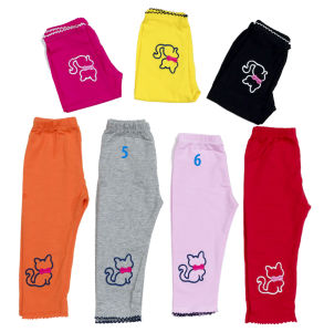 Quần legging dài/ quần bó dài cho bé gái từ 5-46 kg cotton chính phẩm thêu lai bao đẹp