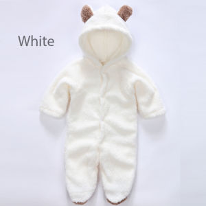 Jumpsuit Bayi Baru Lahir Hoodie Lengan Panjang Bahan Katun Hangat Jaket Baby Jumper New Born Kostum
