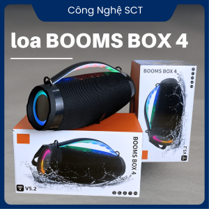 Loa Bluetooth BOOMBOX 4 Phù Hợp Mang Đi Dã Ngoại Bass Mạnh Pin 6000mAh Kết Nỗi Mọi Thiết Bị