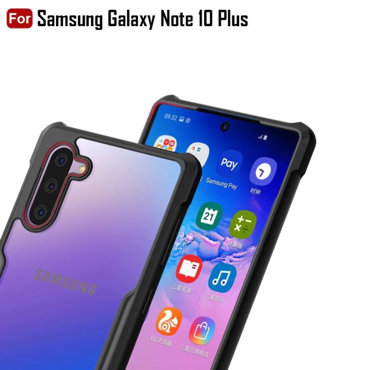 Case Samsung Galaxy Note 10 Plus Hardcase Transparant Shockproof