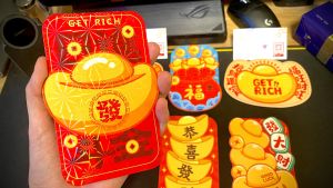 Combo 6 bao lì xì đỉnh vàng - túi vàng - thỏi vàng ép kim cao cấp hai mặt. Hàng có sẵn HCM.