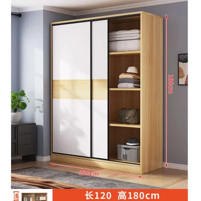 wardrobe Sliding Door Solid Wood Wardrobe With Drawers Long Dress Wardrobe