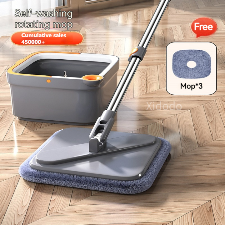 Mop for Floor cleaning mop Spin Mop with Squeezer Heavy Duty 360 ° Easy ...