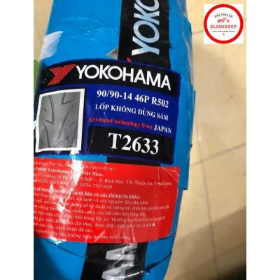 Vỏ Lốp YOKOHAMA 90/90-14 R502 | 80/90-14 F502 trước sau xe AIR BLADE VISION VARIO ( Lốp không ruột)