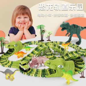 Đồ chơi trẻ em xếp hình đường đua khủng long bộ lắp ghép đường ray khủng long nhiều chi tiết thỏa sức sáng tạo cho bé.