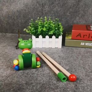 LZD  Direct Selling Cartoon Animal Baby Carriage Toy Baby Wooden 0-1-3 Baby Walker-Year-Old Wooden