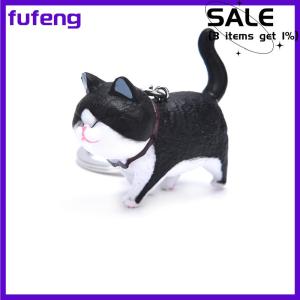 fufeng Mới đáng yêu mèo con mèo Keychain Keyring túi xách mặt dây chuyền trang trí trẻ em Đồ chơi Quà Tặng