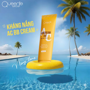 Kem chống nắng AC BB cream Queenie skin tuýp 50g bảo vệ da dưỡng ẩm make up tự nhiên