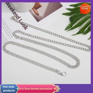 Graceful ชุดเดรสแฟชั่นสายรัดเอวประดับพลอยเทียมสำหรับผู้หญิงสายคาดเอวตกแต่งสุดหรูระดับไฮเอนด์เข็มขัดคาดเอวปรับได้