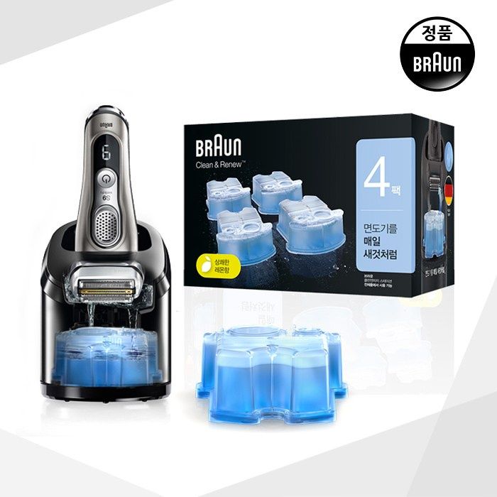 [BRAUN] Clean and Renew Shaver CCR2 CCR4 Refill Cleaner Universal for ...