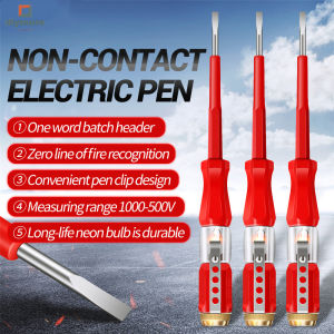 Diymore Bút kiểm tra tuốc nơ vít lưỡi phẳng B07 độ dốc 2.5mm bit bóng đèn neon không tiếp xúc cách điện thợ điện Bút kiểm tra vôn kế bút Bộ kiểm thử điện đèn