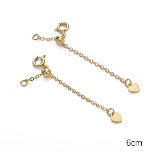 1 cái/túi 14k Khóa Kẹp lò xo tôm hùm đồng thau mạ vàng với chuỗi mở rộng cho làm đồ trang sức vòng cổ vòng tay tự làm