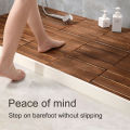 Bathroom Non-slip Floor Mat Shower Room Foot Pad Toilet Anti-drop Mat DIY Decking Panel Tiles Wood Garden Home Waterproof Easy Install Indoor Outdoor Solid Floor Home Balcony Terrace Garden Outdoor Splicing Decorative Mat. 