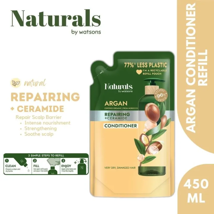 NATURALS%20BY%20WATSONS%20Argan%20Conditioner%20Refill%20450ml%20-%20Image%202