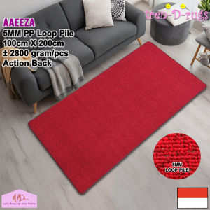 Tren-D-rugs Karpet permadani bulu alas lantai ruang tamu kamar tidur modern minimalis halus polos murah 100 cm x 200 cm - NMs