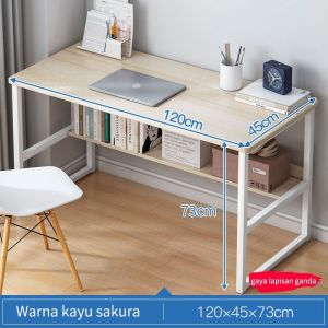 Meja tulis lipat meja siswa kamar tidur sederhana ruang belajar meja kecil（A160）