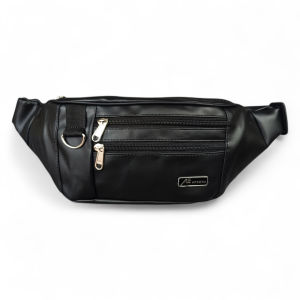 Tas Selempang Pria Model Classic Bahan Kulit Sintetis Ukuran Medium