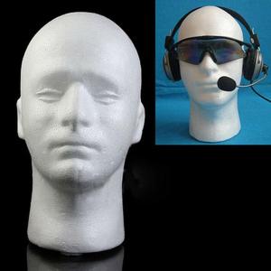 ZOOGGJZ Portable Glasses Hat Dummy Wig Display Stand Male 11 Head Model Foam Mannequin