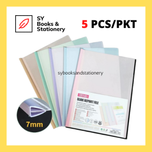 KIDARIO A4 Sliding Report File Folder 0.18mm 70 sheets / Paper Slide Grip Report Cover (5pcs/pkt)