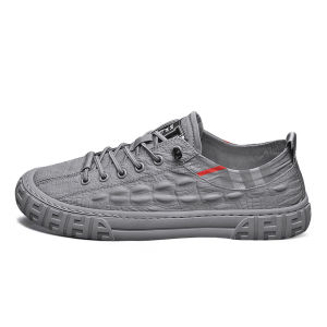 SEPATU PRIA SNEAKERS IMPORT KHAMZO D08 GREY FASHION KOREA