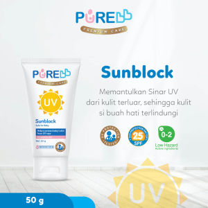 Pure BB Purebb Sunblock Baby Cream SPF 25 ( 50gr & 100gr ) - Sun Protection Sunblock Bayi - Perlindungan Sinar UV