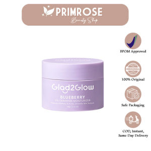 GLAD2GLOW 5% Blueberry Moisturizer Cream 5x Ceramide Skin Barrier Repair 30gr - G2G Krim Wajah