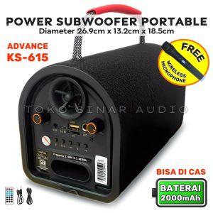 【Ready+Bisa dikirim hari ini】Speaker Bluetooth Portable Free Mic Wireless Advance KS-613 [Karaoke/USB/TF/FM/5 Inch] Speaker Bluetooth / Salon Bluetooth / Salon Speaker Bluetooth / Salon Bluetooth Karaoke / Speaker Salon Bluetooth Karaoke / Speker Blutut