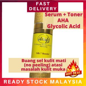 UShayna Silk 7 Booster Serum Toner Jeragat Jerawat Parut Kusam Acne Pigmentation Scar Blemish Treatment Skincare 15ml ( TANPA PENGELUPASAN )
