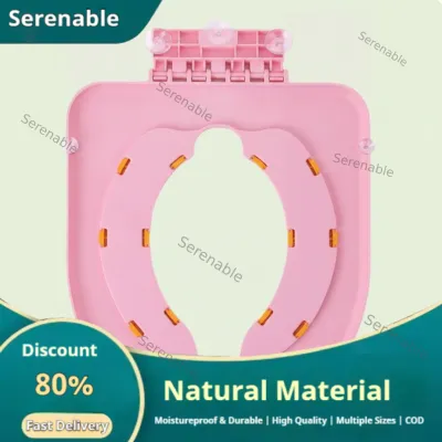 Serenable Contoured Toilet Seat Cushion Soft Toilet Seat with Hanging Hook Ergonomic Supportive for Toddlers Kids Children Bathroom