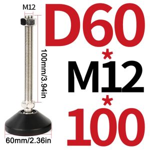 WILLUCK 1Pcs M8 M10 M12 Adjustable Leveling Feet Swivel Base 304 Stainless Steel Screw Leveling Foot Cup Adjustable Nylon Base Nylon Base Support Pad For Industrial Machinery