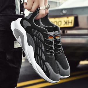 la2025 Giày Bố Mẫu Mới Giày Thể Thao Nam Độn Cao Thoáng Khí Dệt Bay Giày Hợp Thời Trang Đế Mềm