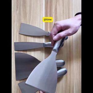 1Pcs Stainless Steel Drywall Scraper ToolsMulti-Purpose Cleaning Scraper with Polished Finish
