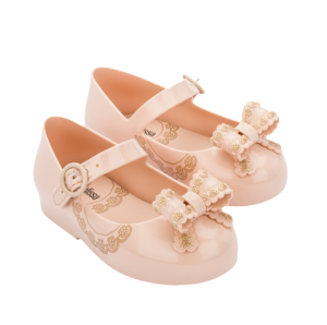 2022 New Official Store Melissa Mini Shoes Lace Bow Girls baby child Soft Sole Non-Slip Princess sandals