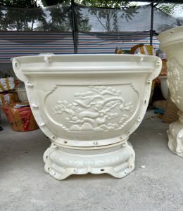 Khuôn đúc chậu cảnh tròn 50 và chân đôn ̣(khôn chậu ABS có lòng trong đầy đủ)